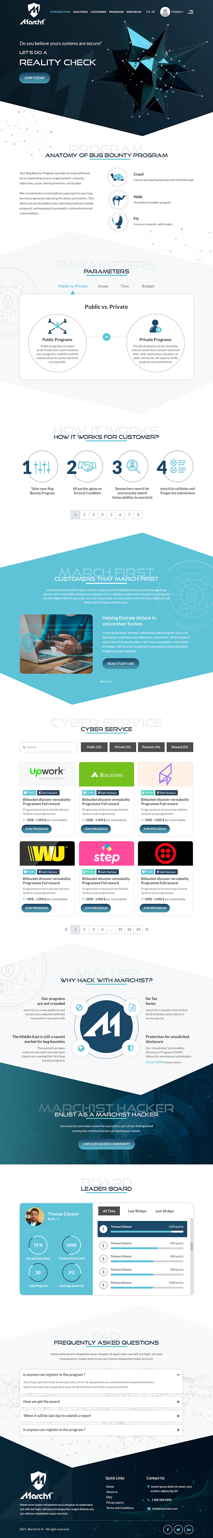 Web Design by Starlyn DS for march1st | Design #26935108