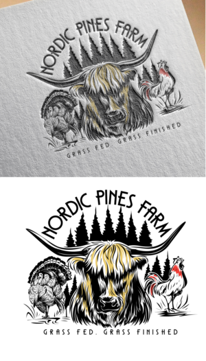 Grass Fed.  Grass Finished. | Diseño de Logo por blue eye