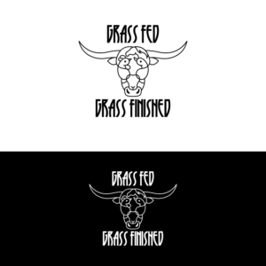 Grass Fed.  Grass Finished. | Logo Design by Graphic Bricks