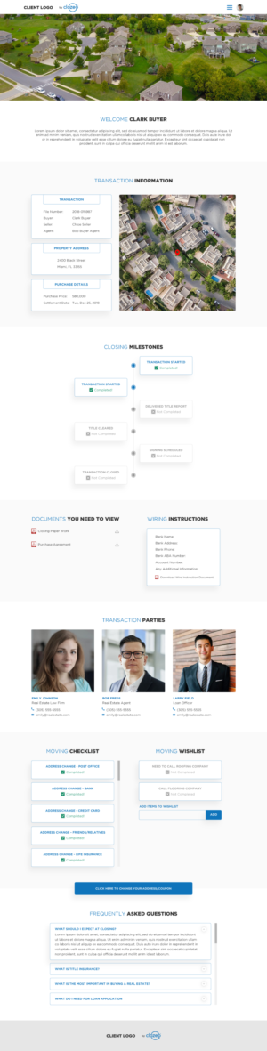 Fast growing Tech company needs redesign of Clozeo's end user website! | Web Design par -Marc-