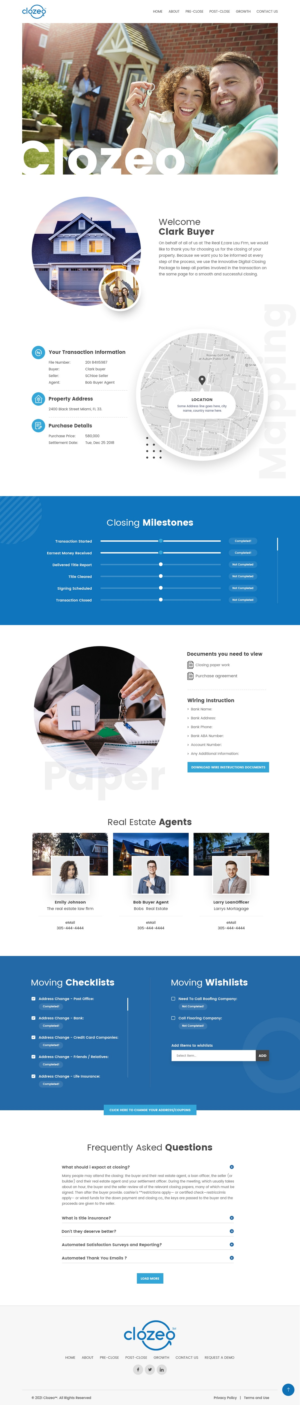 Fast growing Tech company needs redesign of Clozeo's end user website! | Web Design par nzdesigners