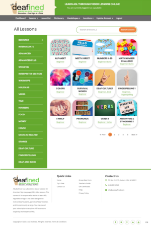 Web Design by pb for ASLdeafined | Design: #26895009
