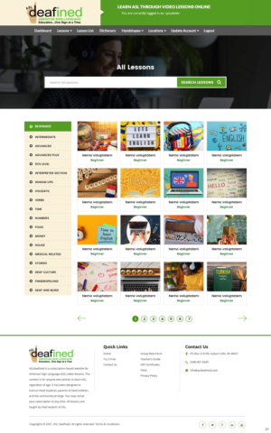 Web Design by pb for ASLdeafined | Design: #26895010