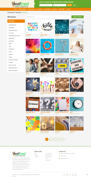 Web Design by pb for ASLdeafined | Design: #26895012