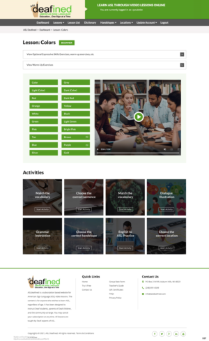 Web Design by pb for ASLdeafined | Design: #26908881