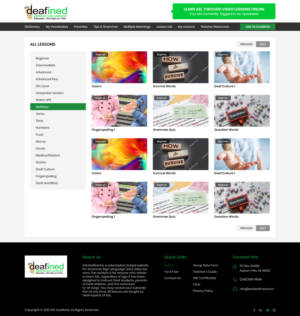Web Design par Ved Web Services pour ASLdeafined | Design #26949960