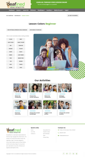 Web Design par nzdesigners pour ASLdeafined | Design #26898095