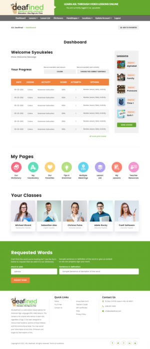 Web Design by nzdesigners for ASLdeafined | Design: #26910839