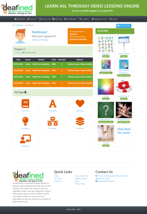 Web Design par ag04 pour ASLdeafined | Design #26889641