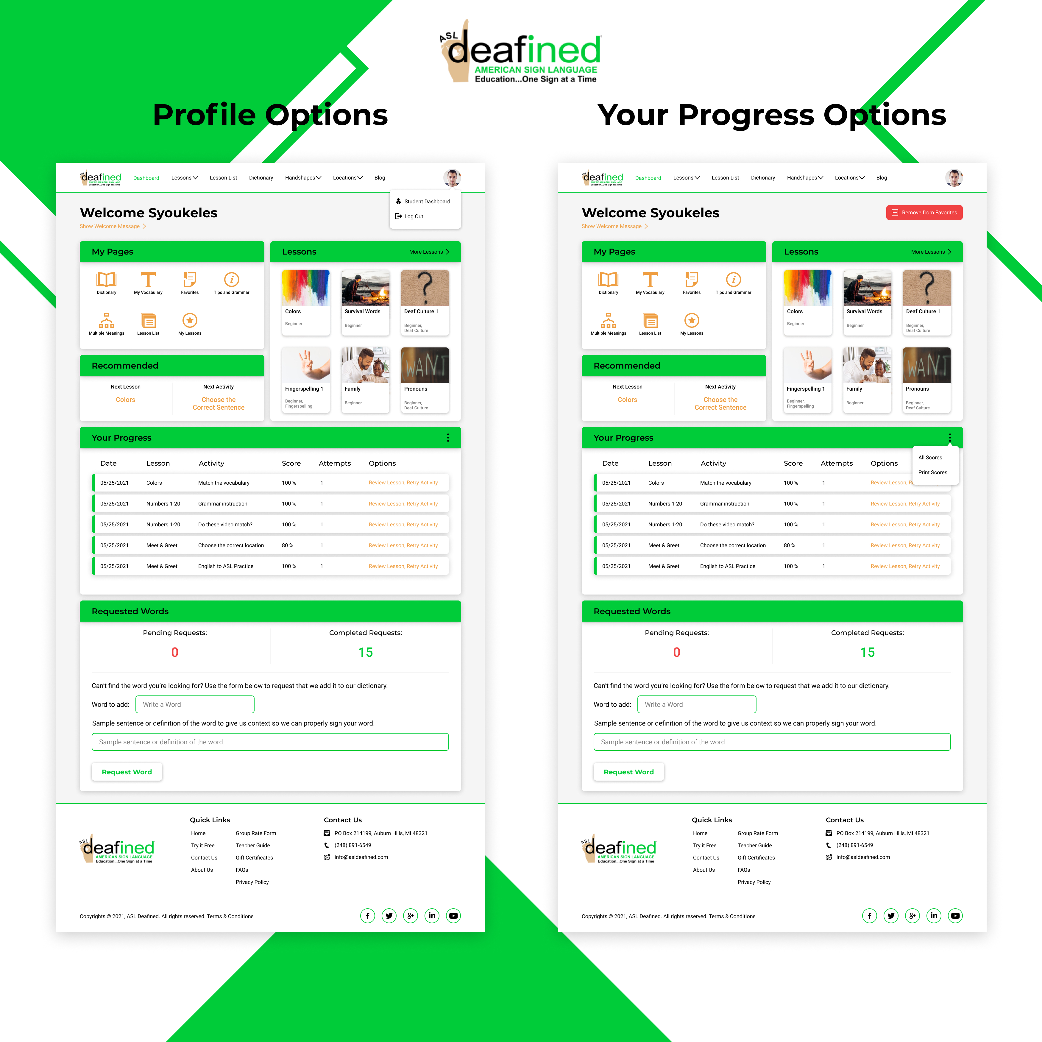 Web Design by Taufik H for ASLdeafined | Design #26963920