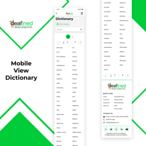 Web Design by Taufik H for ASLdeafined | Design: #26963957