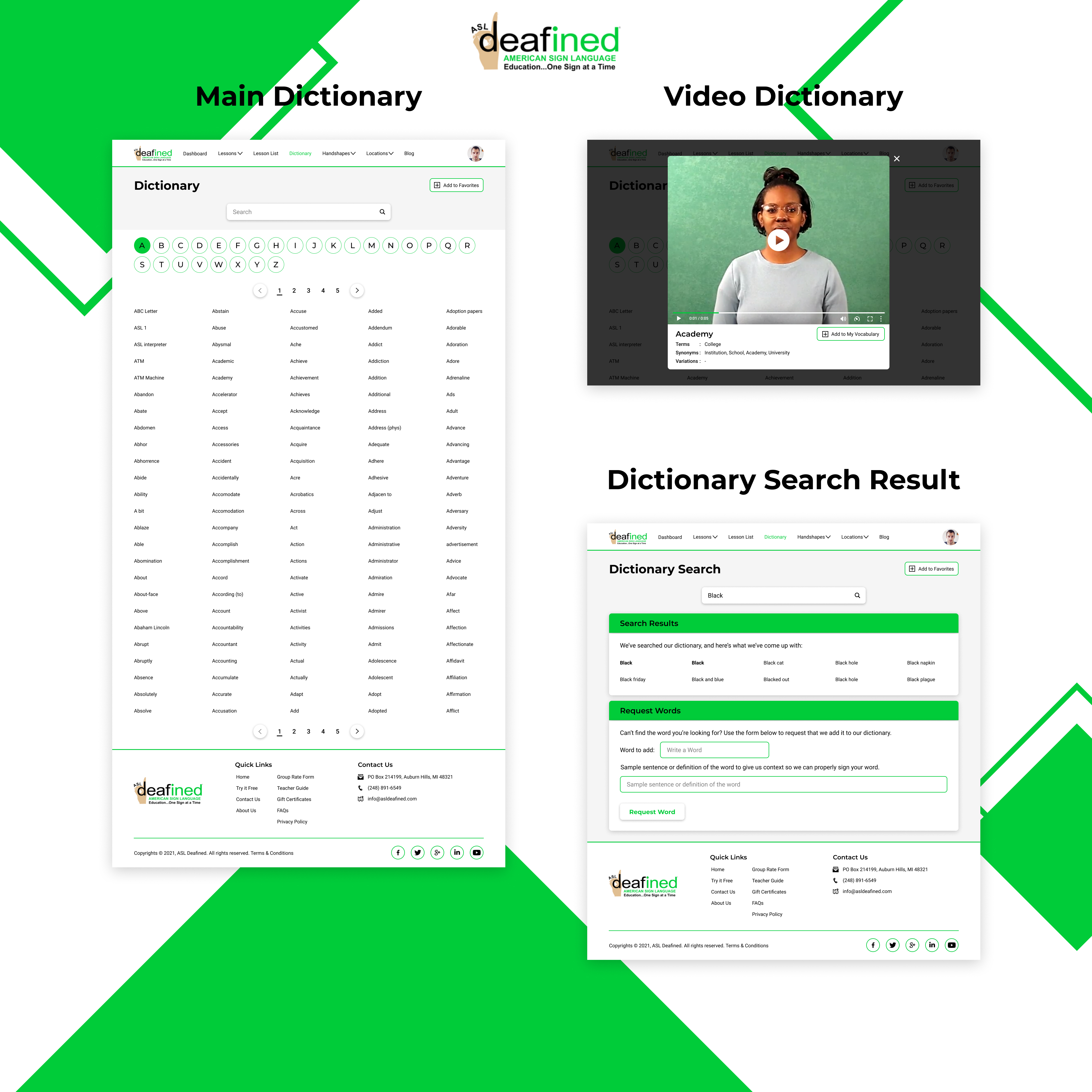 Web-Design von Taufik H für ASLdeafined | Design #26963958