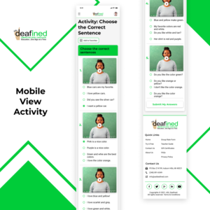 Web Design by Taufik H for ASLdeafined | Design: #26963978