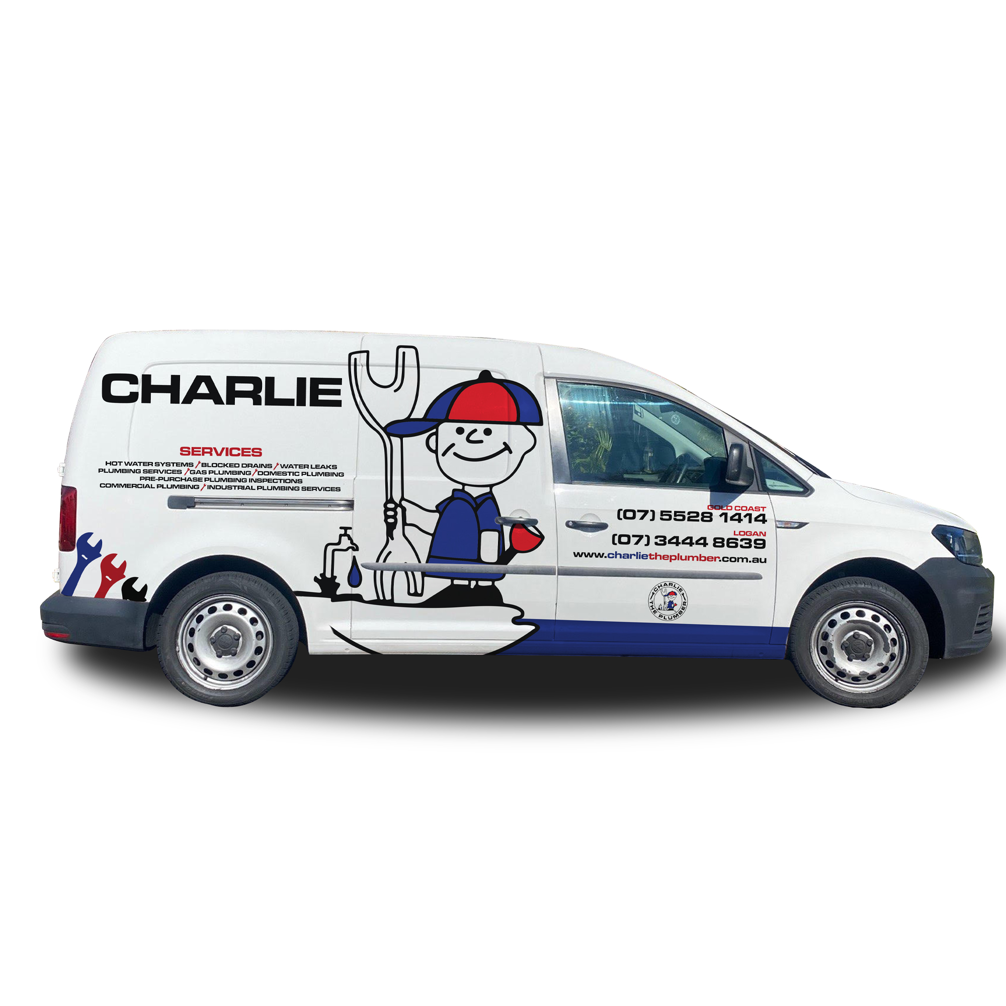 Diseño de Rotulación de Vehículo por Jupiter/Neptune para CHARLIE THE PLUMBER | Diseño #26918073