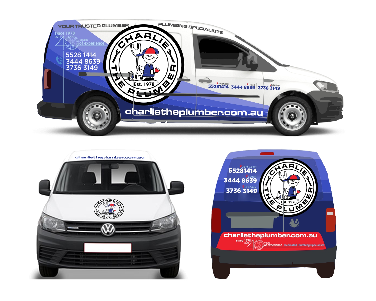 Car Wrap Design by DesignMX (Renan Mejia) for CHARLIE THE PLUMBER | Design #26926602