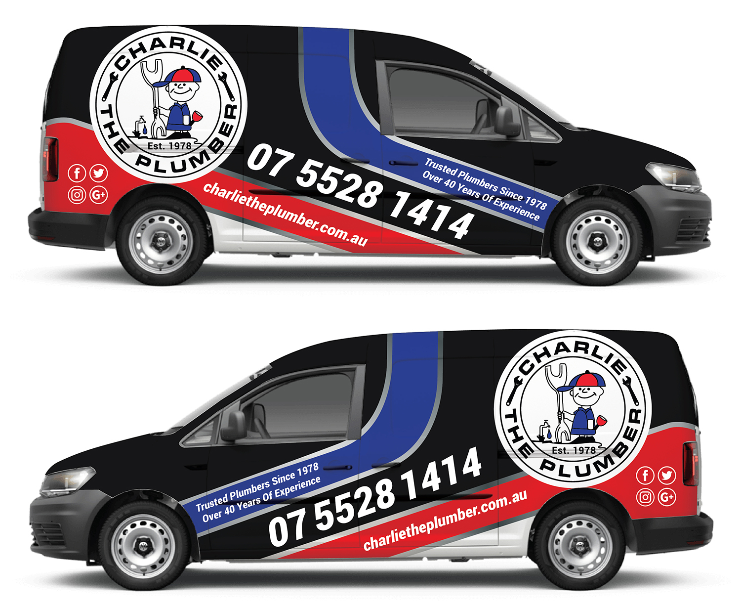 Design de Covering de Véhicule par Deziners Zone pour CHARLIE THE PLUMBER | Design #26920154