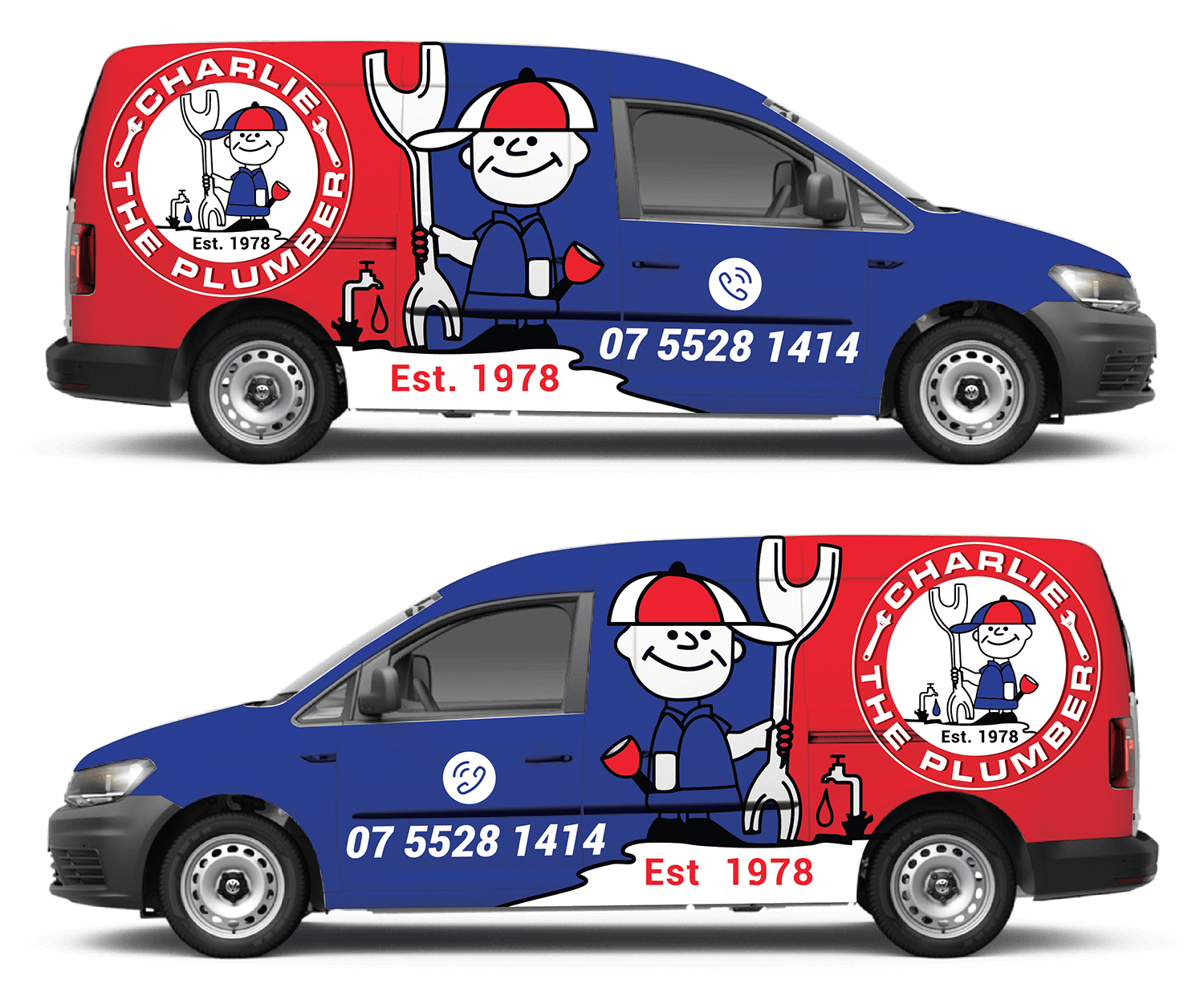 Design de Covering de Véhicule par Deziners Zone pour CHARLIE THE PLUMBER | Design #26920155