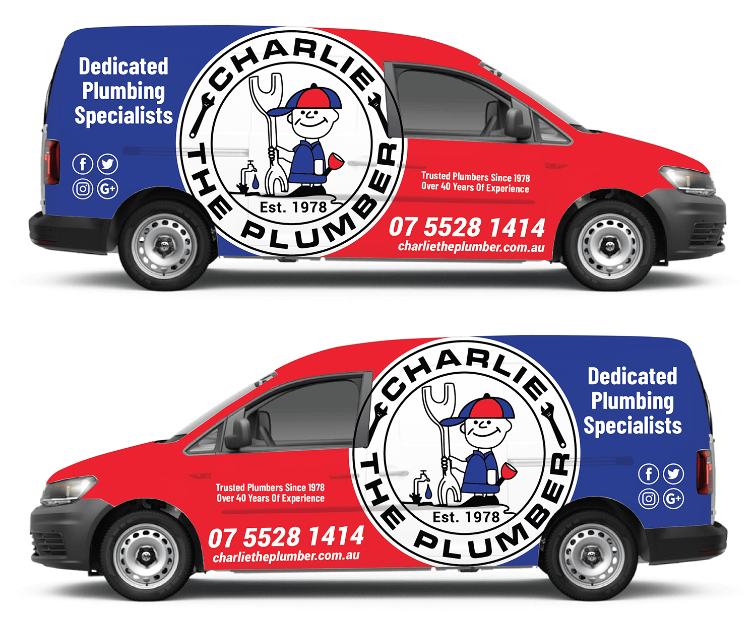 Car Wrap Design by Deziners Zone for CHARLIE THE PLUMBER | Design #26920156
