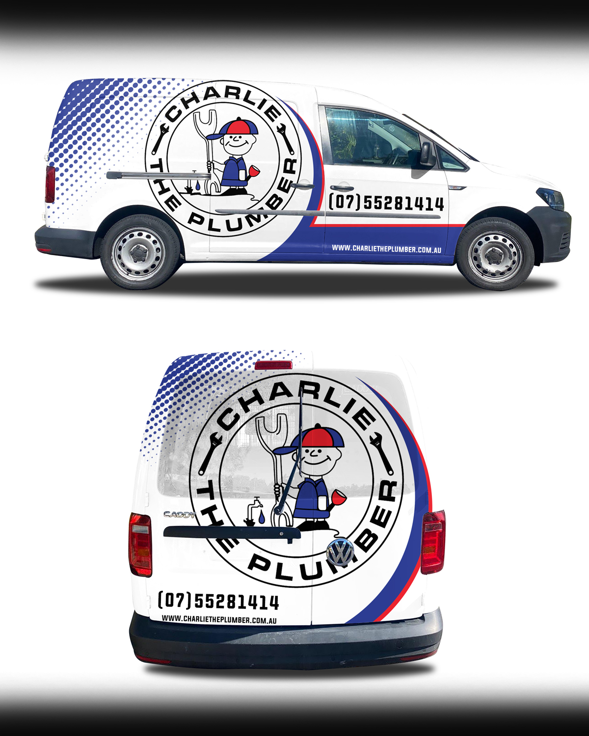 Car Wrap Design by RubelRir for CHARLIE THE PLUMBER | Design #26924221