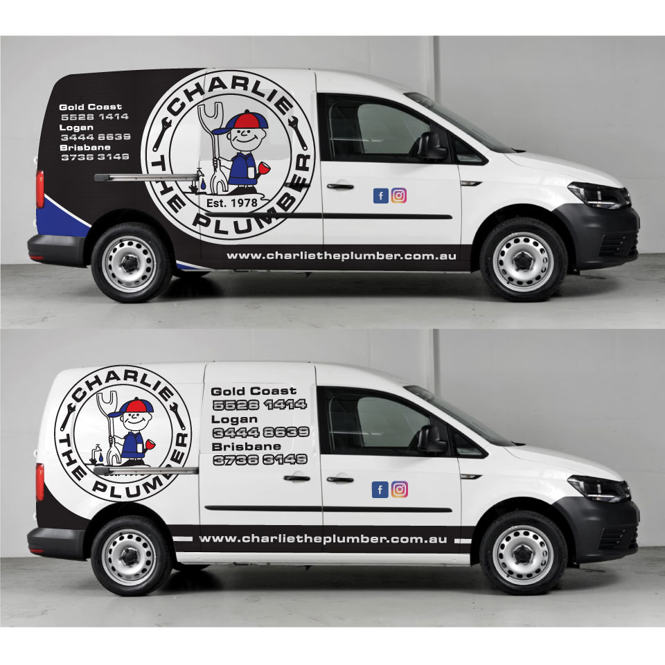 Design de Covering de Véhicule par Yoga Tri pour CHARLIE THE PLUMBER | Design #26921892