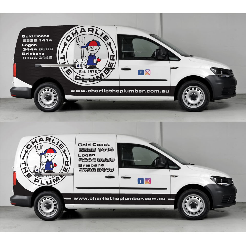 Design de Covering de Véhicule par Yoga Tri pour CHARLIE THE PLUMBER | Design #26921899