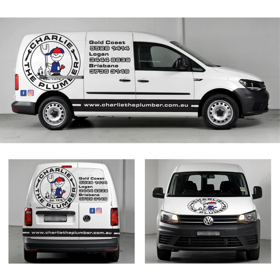 Car Wrap Design by Yoga Tri for CHARLIE THE PLUMBER | Design #26927180