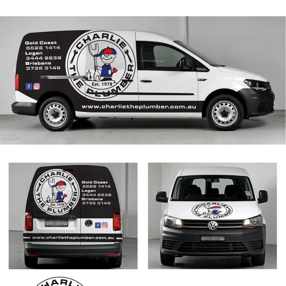 Car Wrap Design by Yoga Tri for CHARLIE THE PLUMBER | Design #26927185