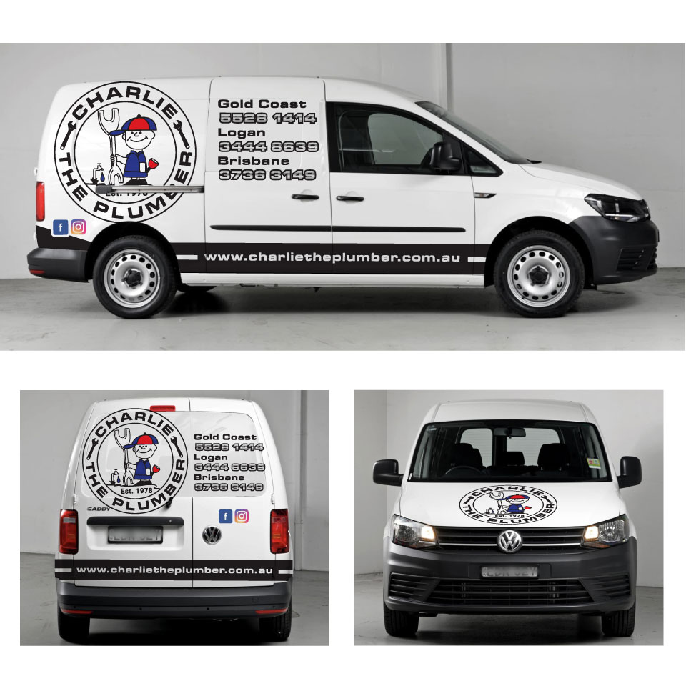 Car Wrap Design by Yoga Tri for CHARLIE THE PLUMBER | Design #26927202