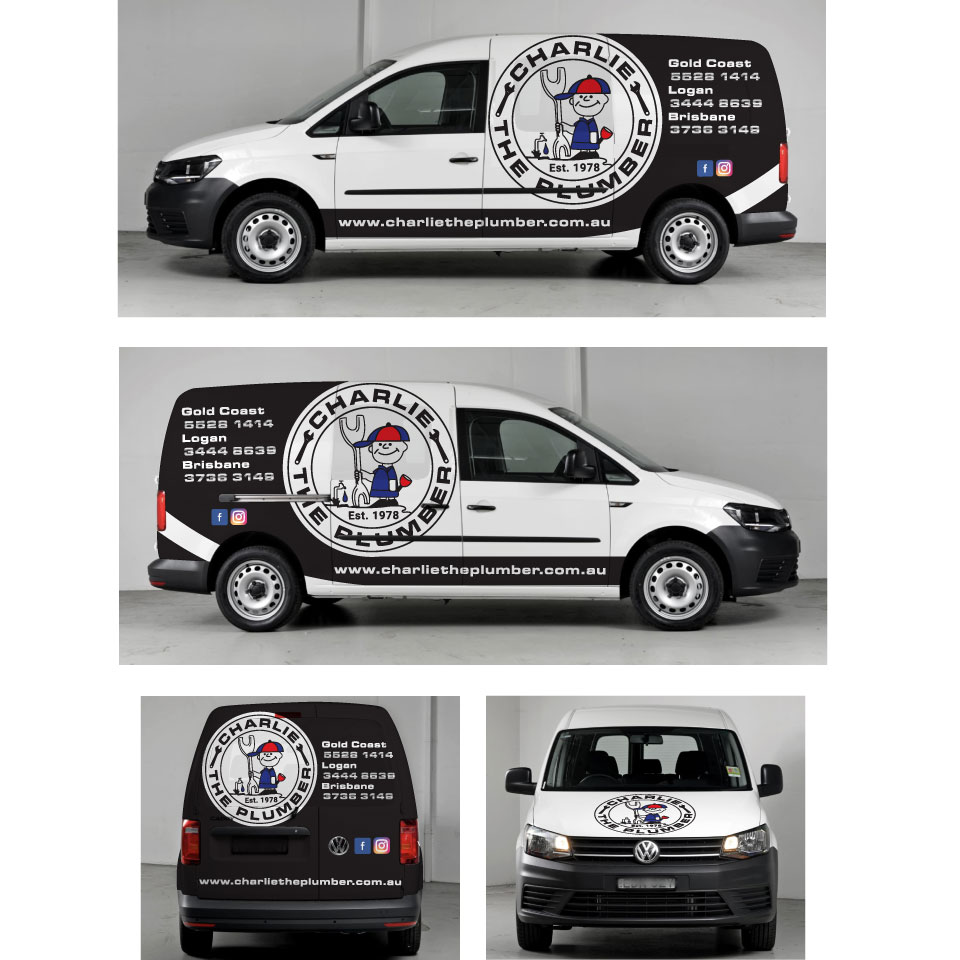 Design de Covering de Véhicule par Yoga Tri pour CHARLIE THE PLUMBER | Design #26958131