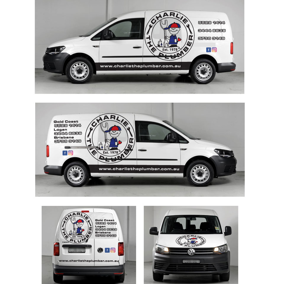 Car Wrap-Design von Yoga Tri für CHARLIE THE PLUMBER | Design #27047165