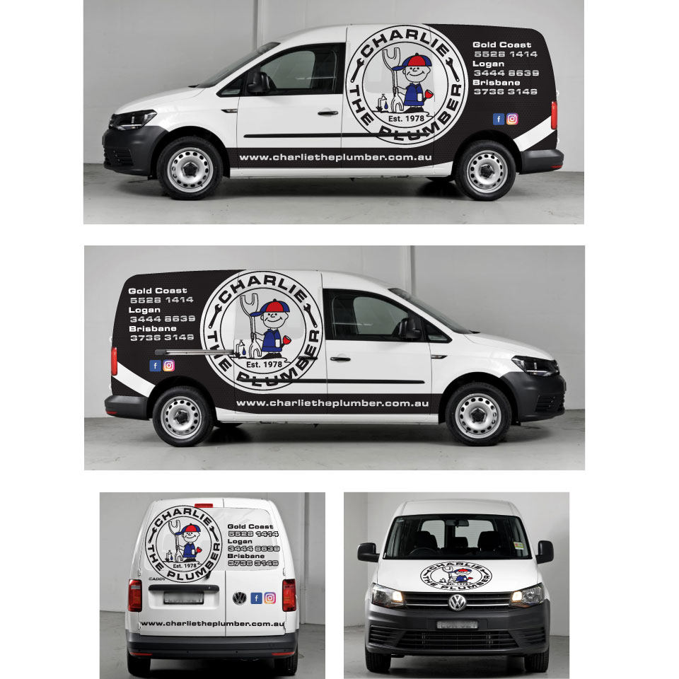 Design de Covering de Véhicule par Yoga Tri pour CHARLIE THE PLUMBER | Design #27047167