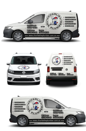 Car Wrap Design by Shumaila Kiran for CHARLIE THE PLUMBER | Design: #26921321