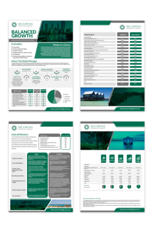 Investment Advisory Client Fund Fact Sheet Flyer | Flyer-Design von ZeneFashions