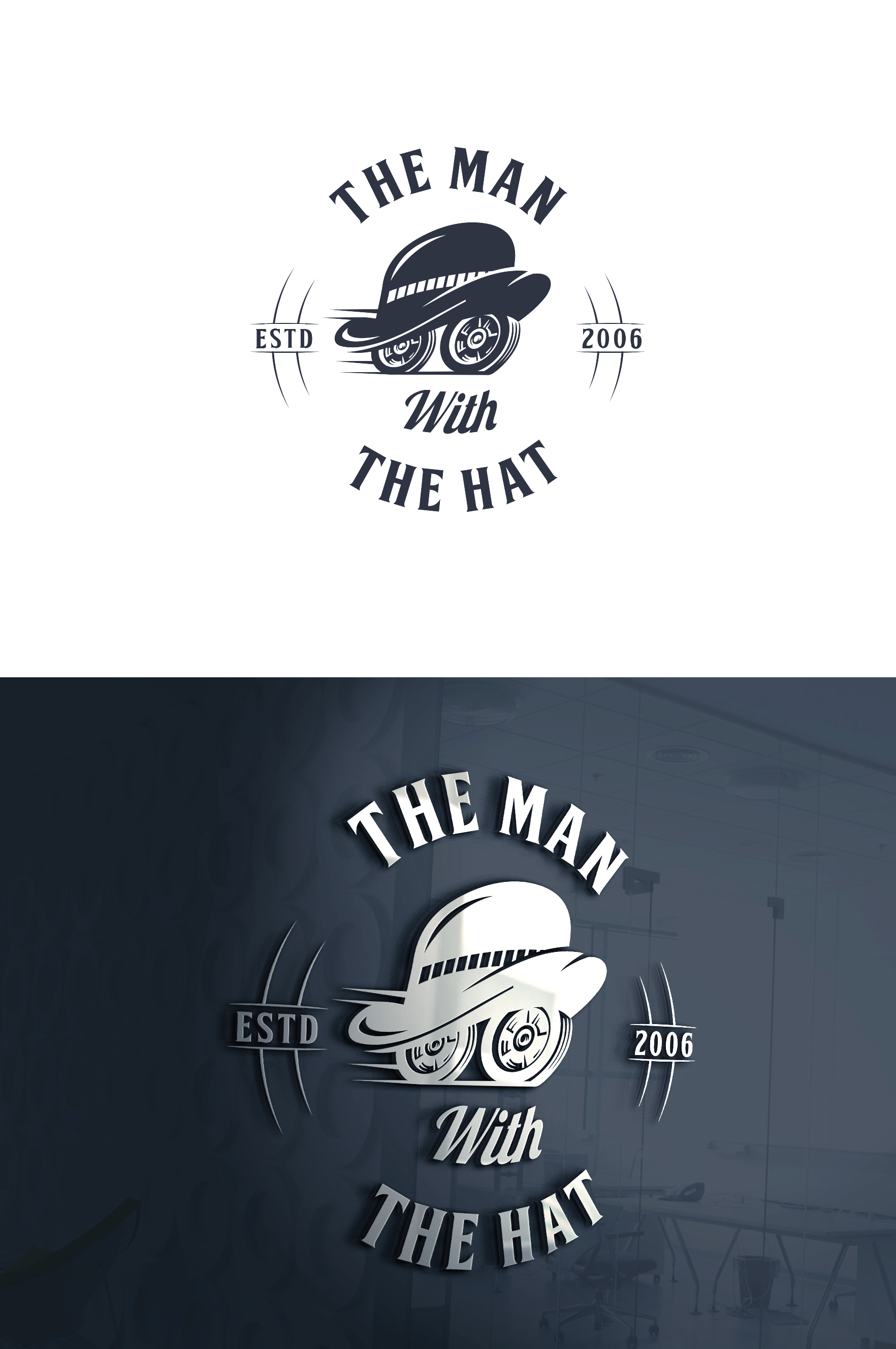 Logo Design by Navisol Creatives for Man with the HAT | Design #26886574