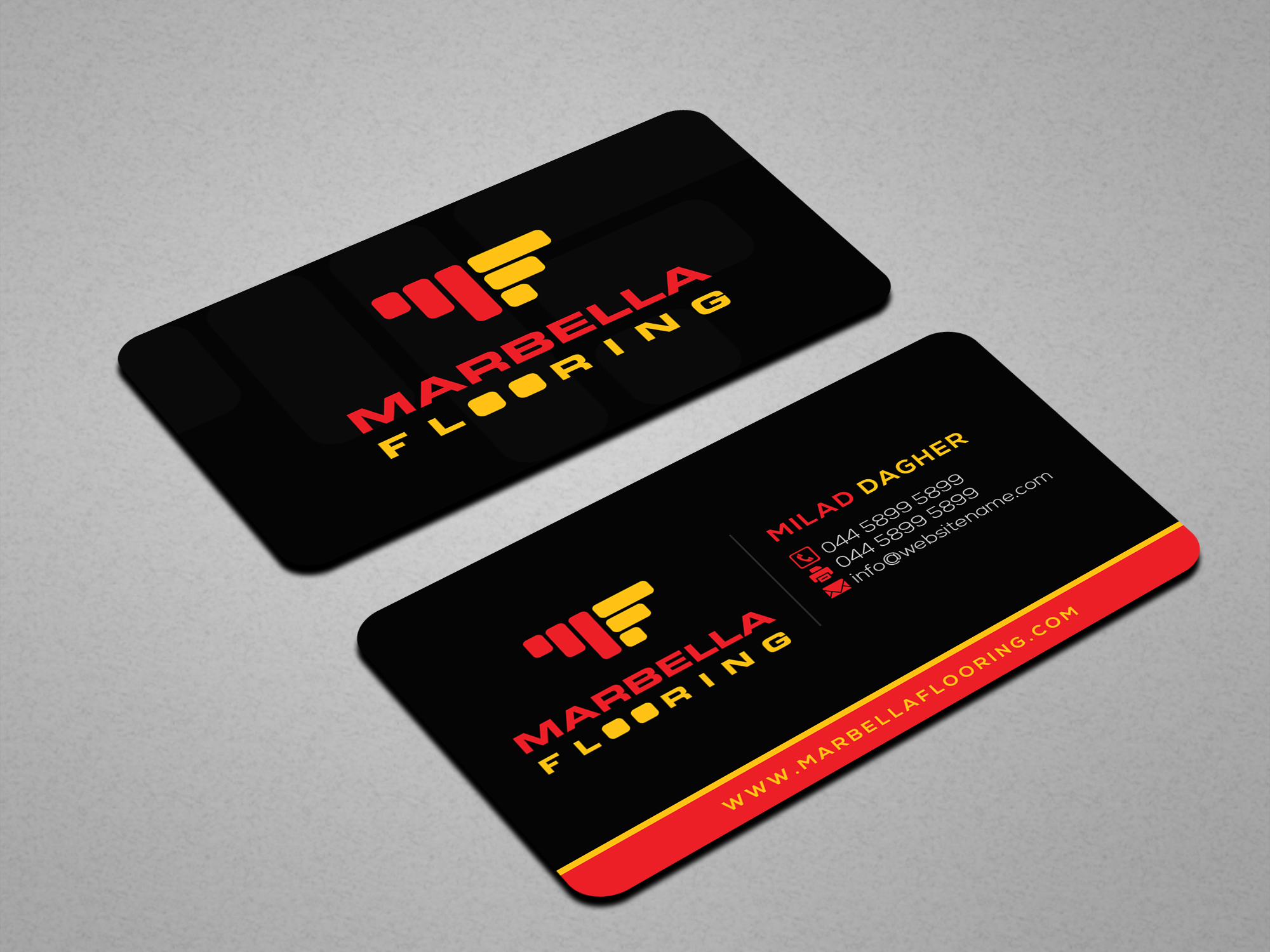 Business Card Design by Creations Box 2015 for Marbella Flooring  | Design #26889737