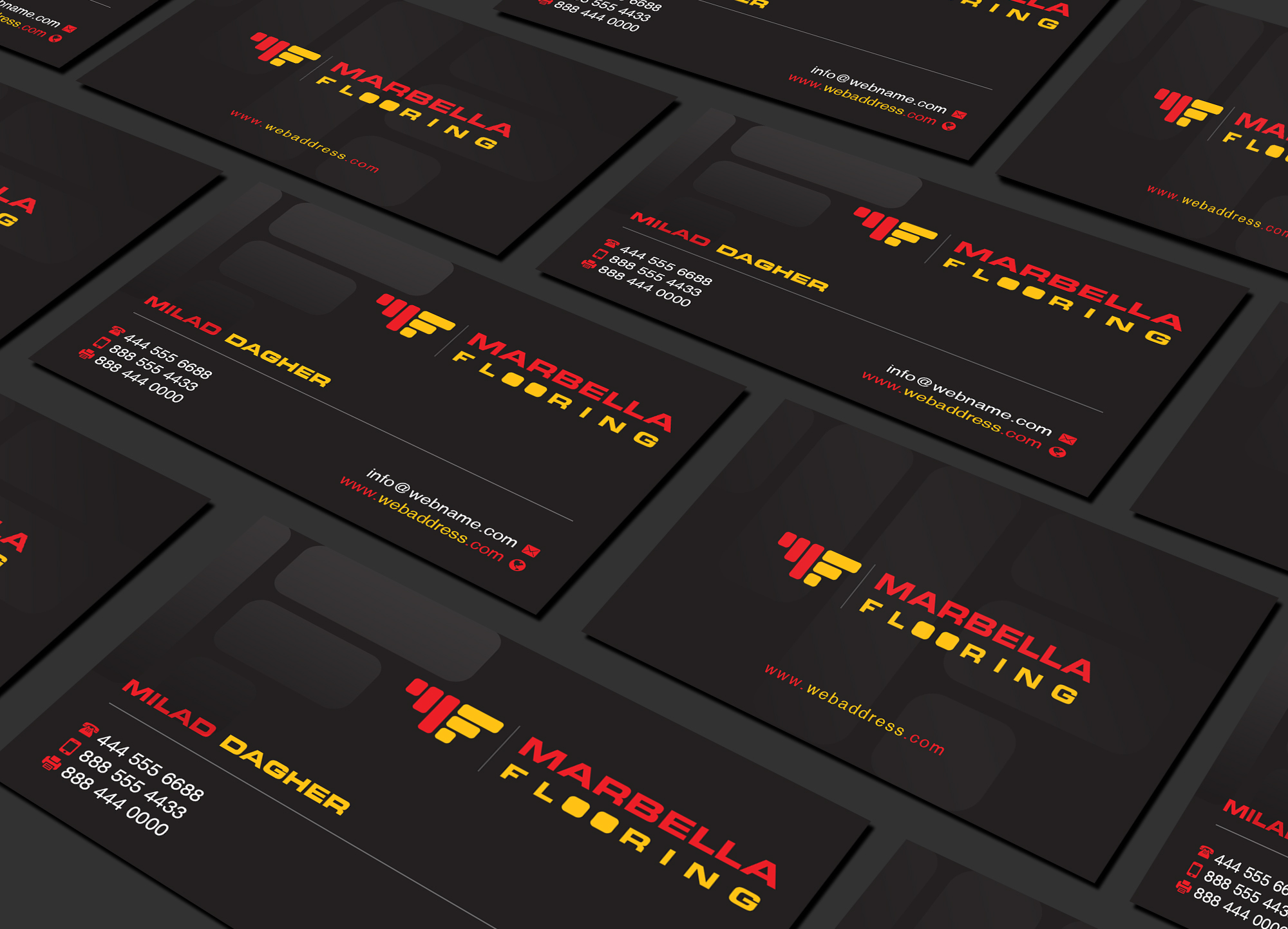 Business Card Design by Creations Box 2015 for Marbella Flooring  | Design #26894645