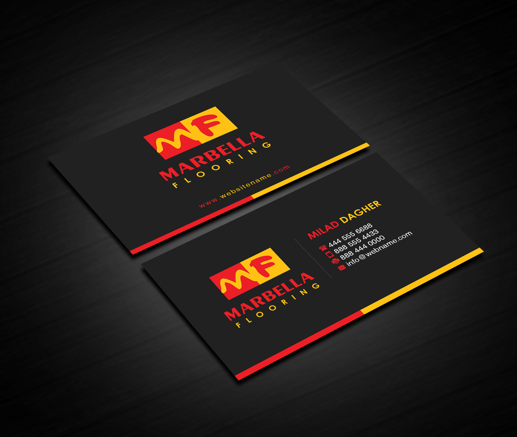 Business Card Design by Creations Box 2015 for Marbella Flooring  | Design #26894922