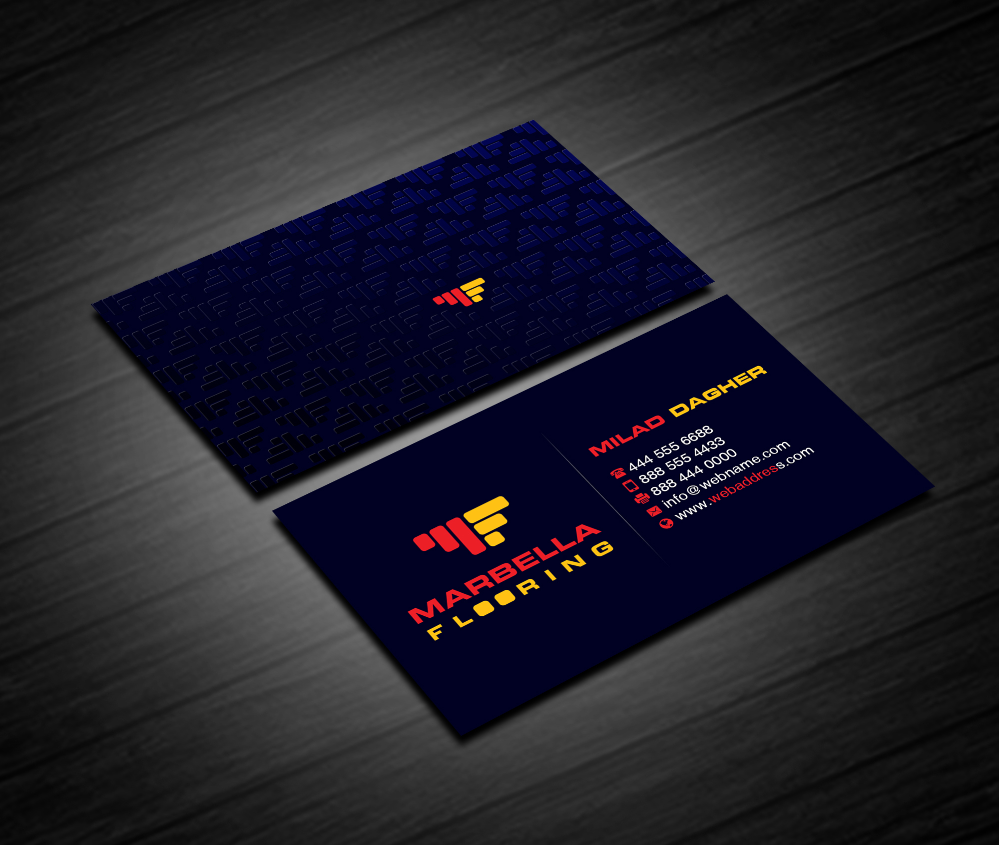 Business Card Design by Creations Box 2015 for Marbella Flooring  | Design #26894927