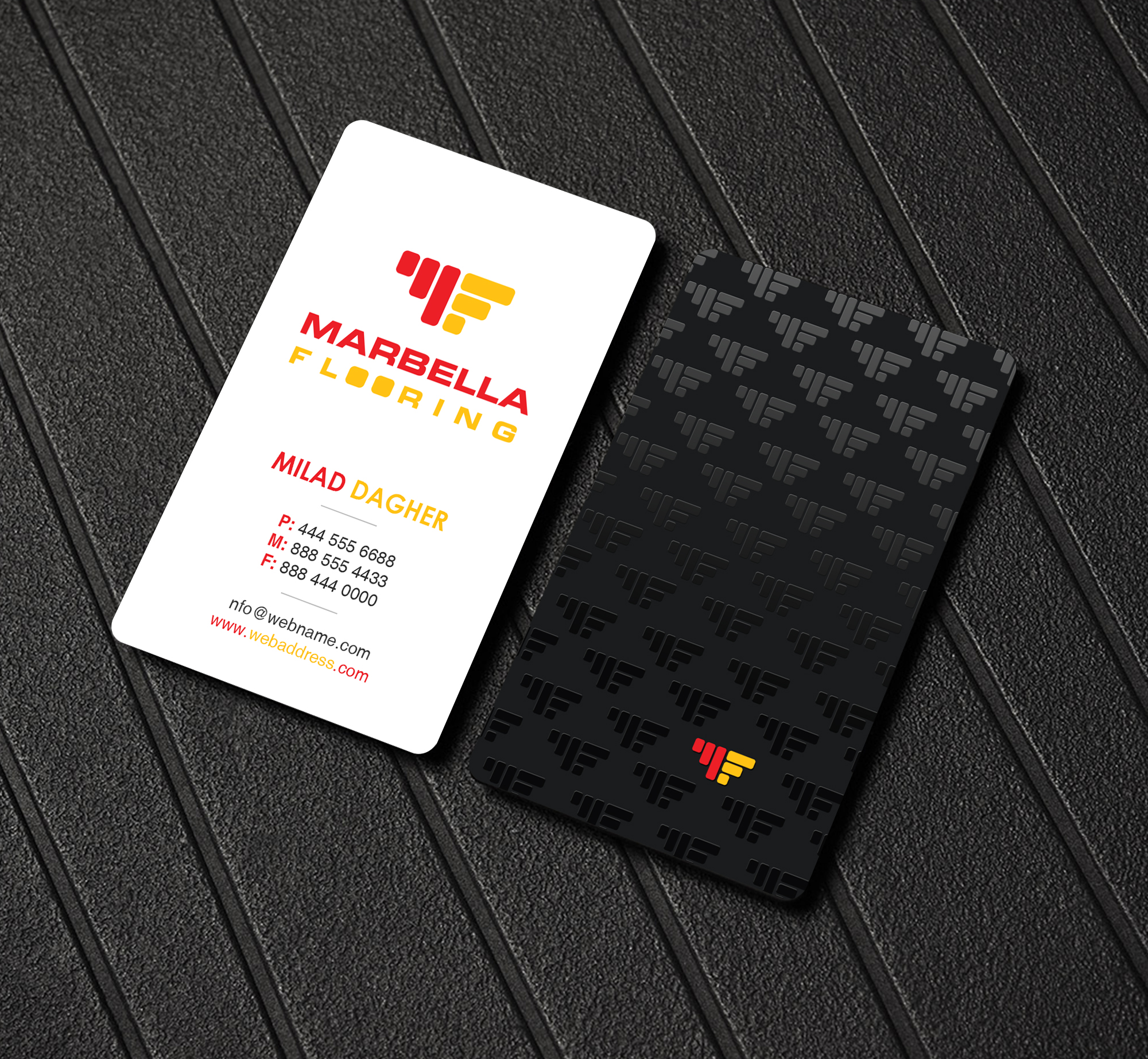 Business Card Design by Creations Box 2015 for Marbella Flooring  | Design #26894943