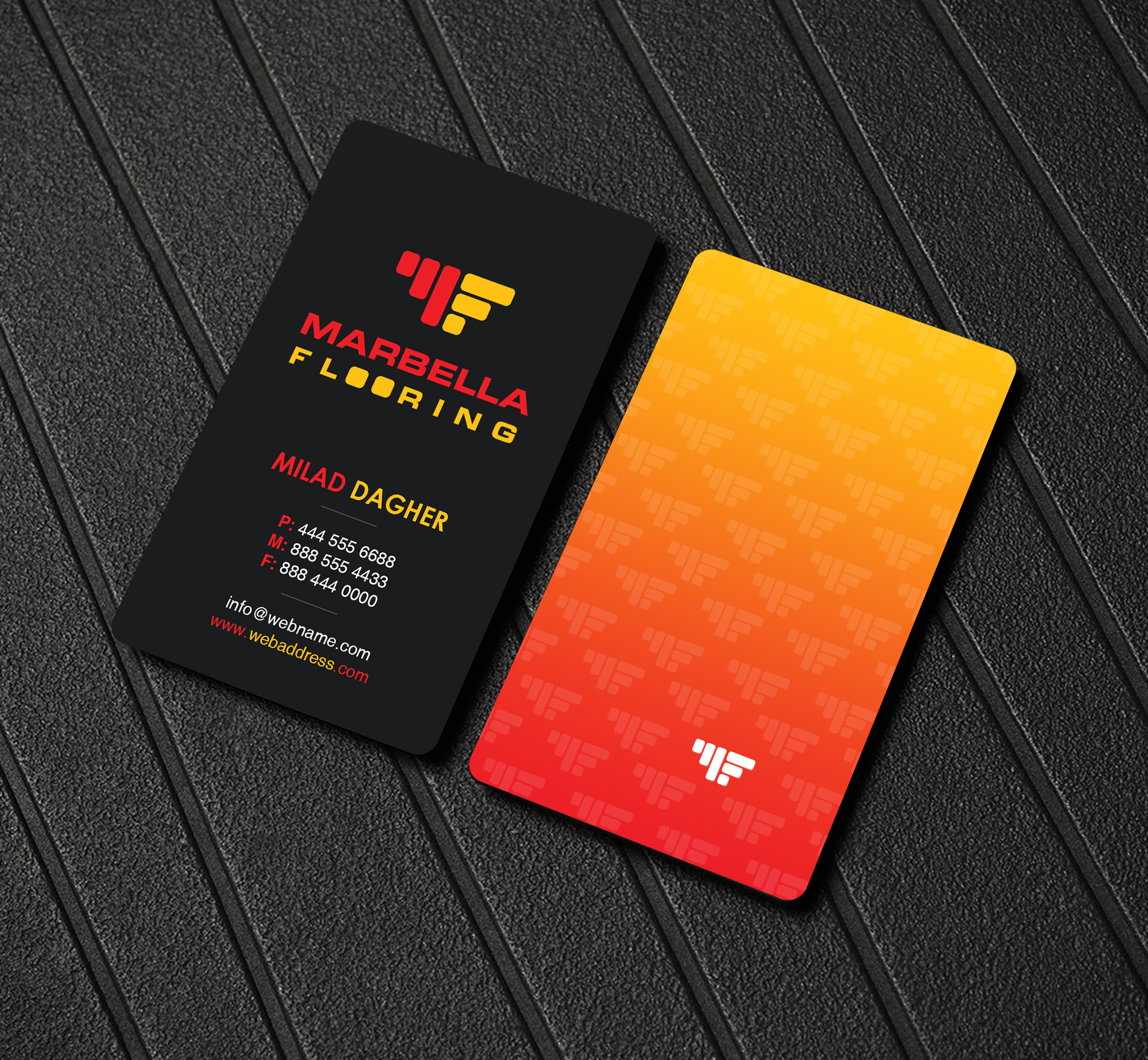 Business Card Design by Creations Box 2015 for Marbella Flooring  | Design #26894945