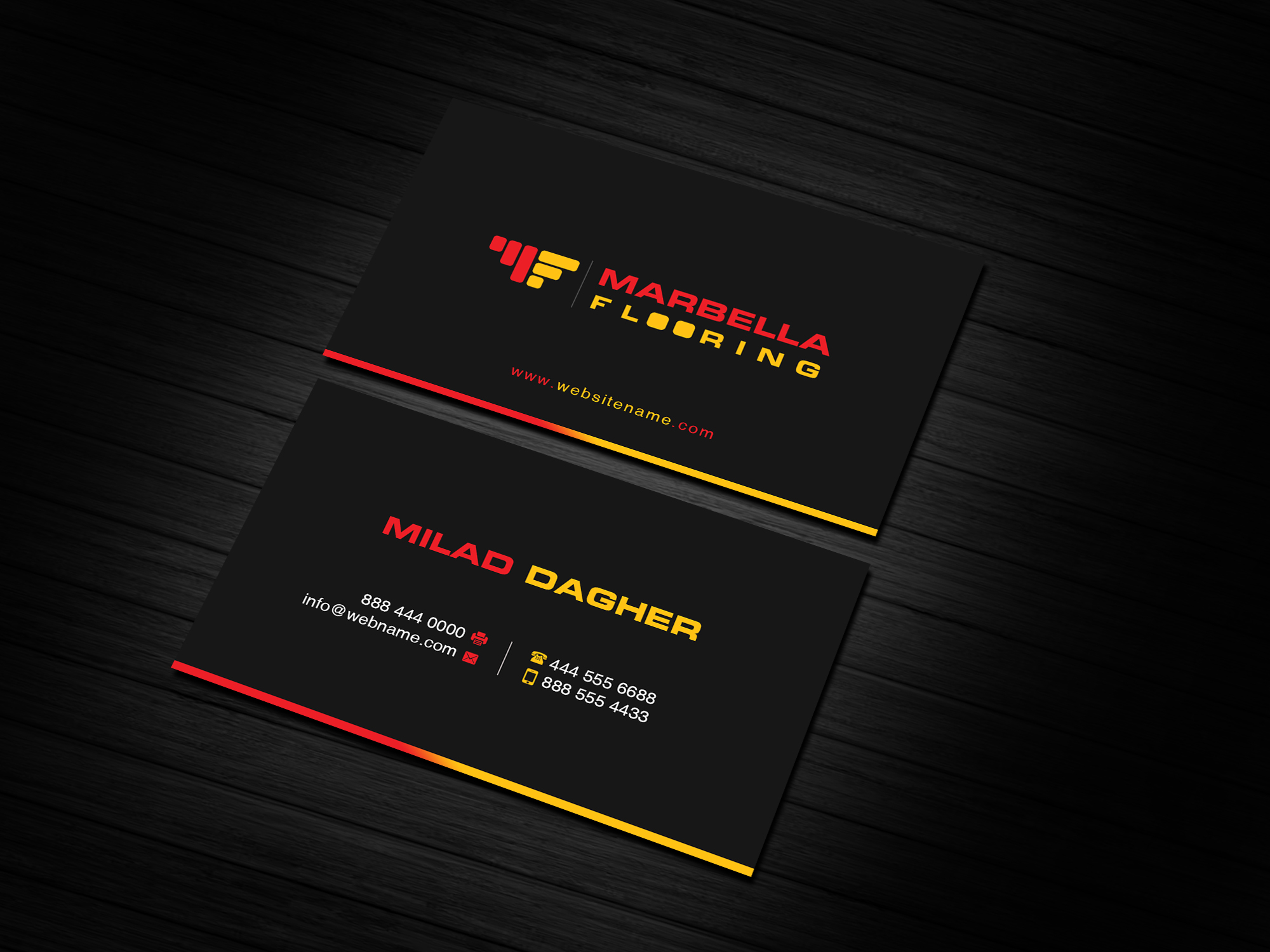 Business Card Design by Creations Box 2015 for Marbella Flooring  | Design #26894949