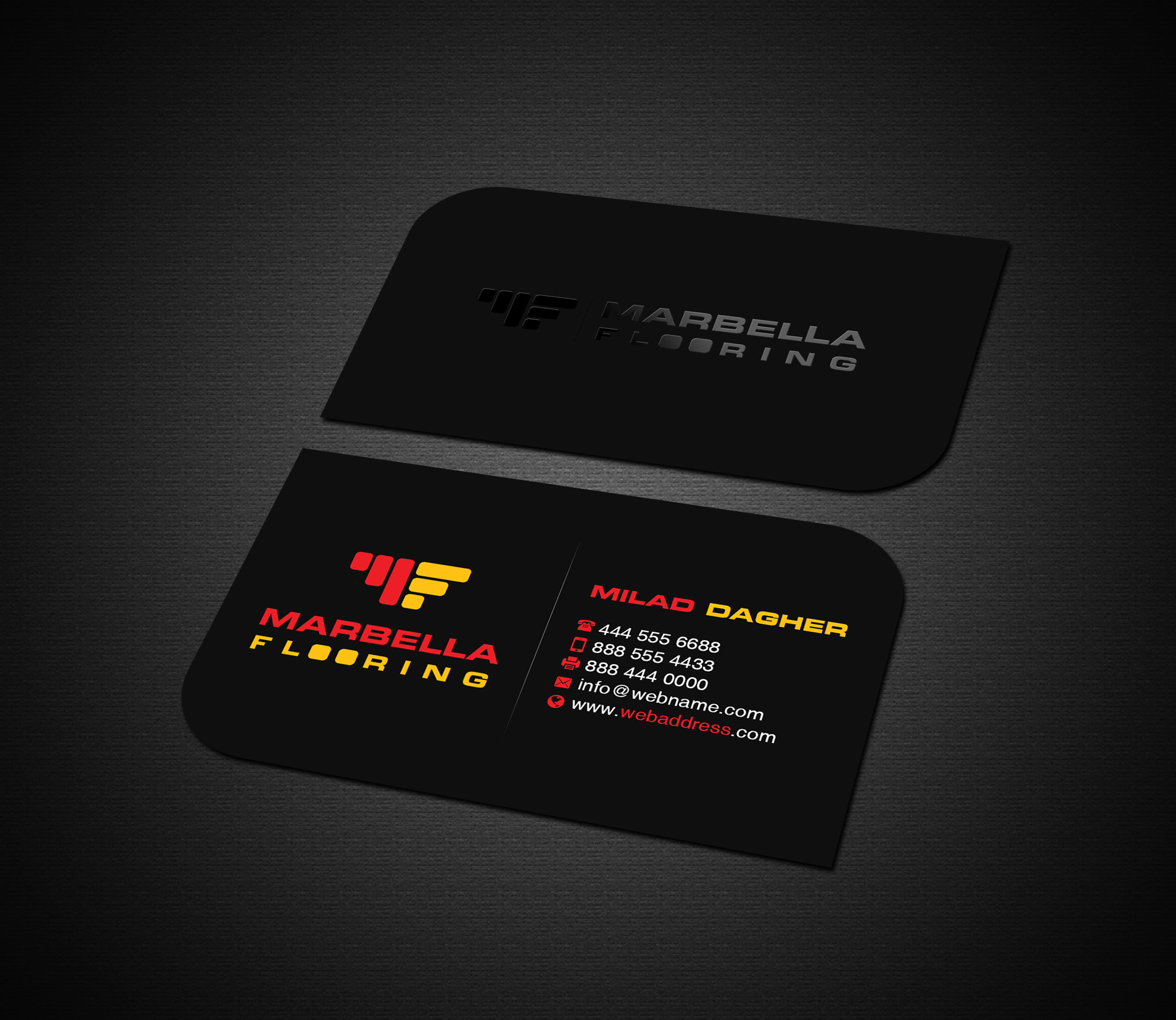 Business Card Design by Creations Box 2015 for Marbella Flooring  | Design #26894956