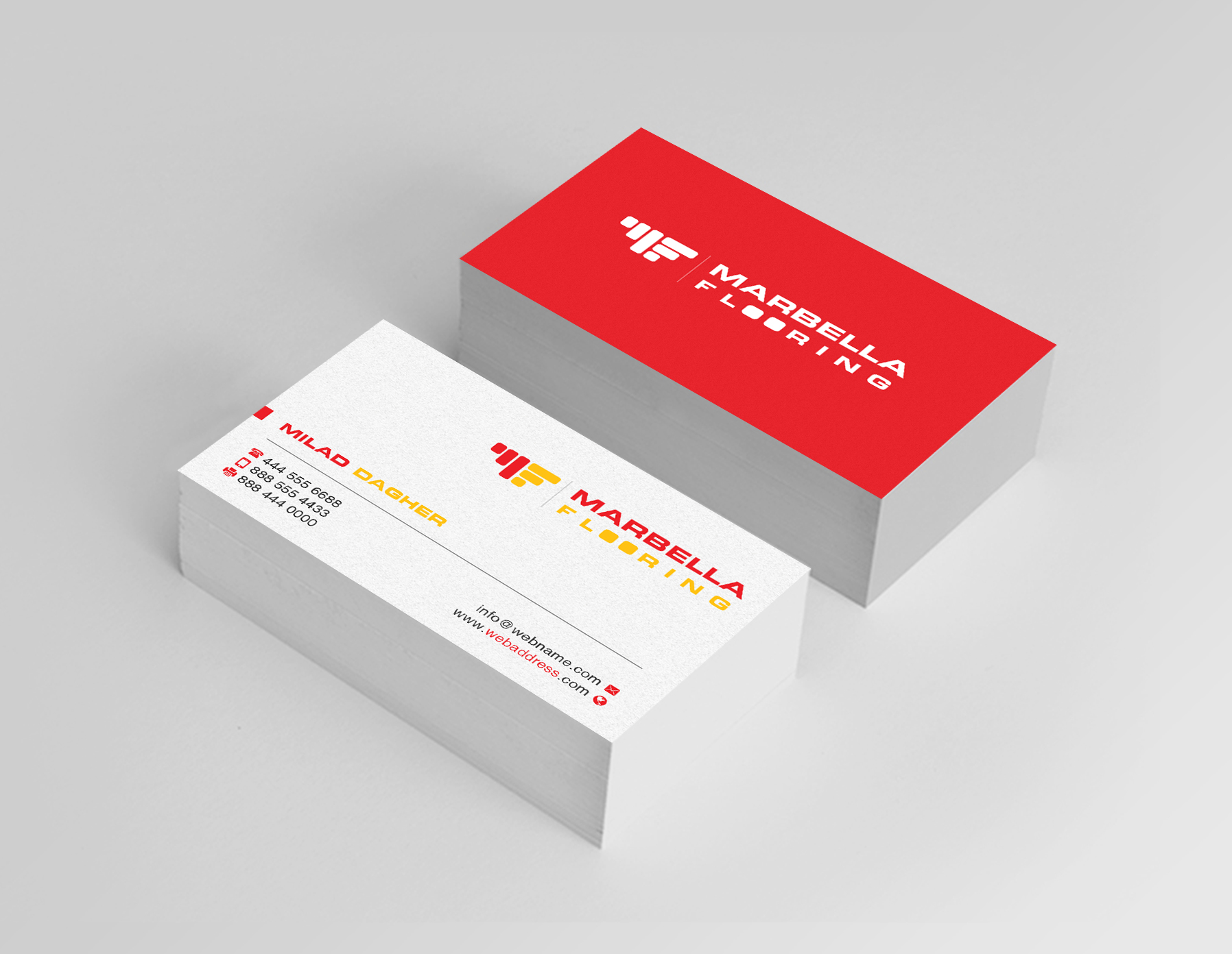 Business Card Design by Creations Box 2015 for Marbella Flooring  | Design #26894964