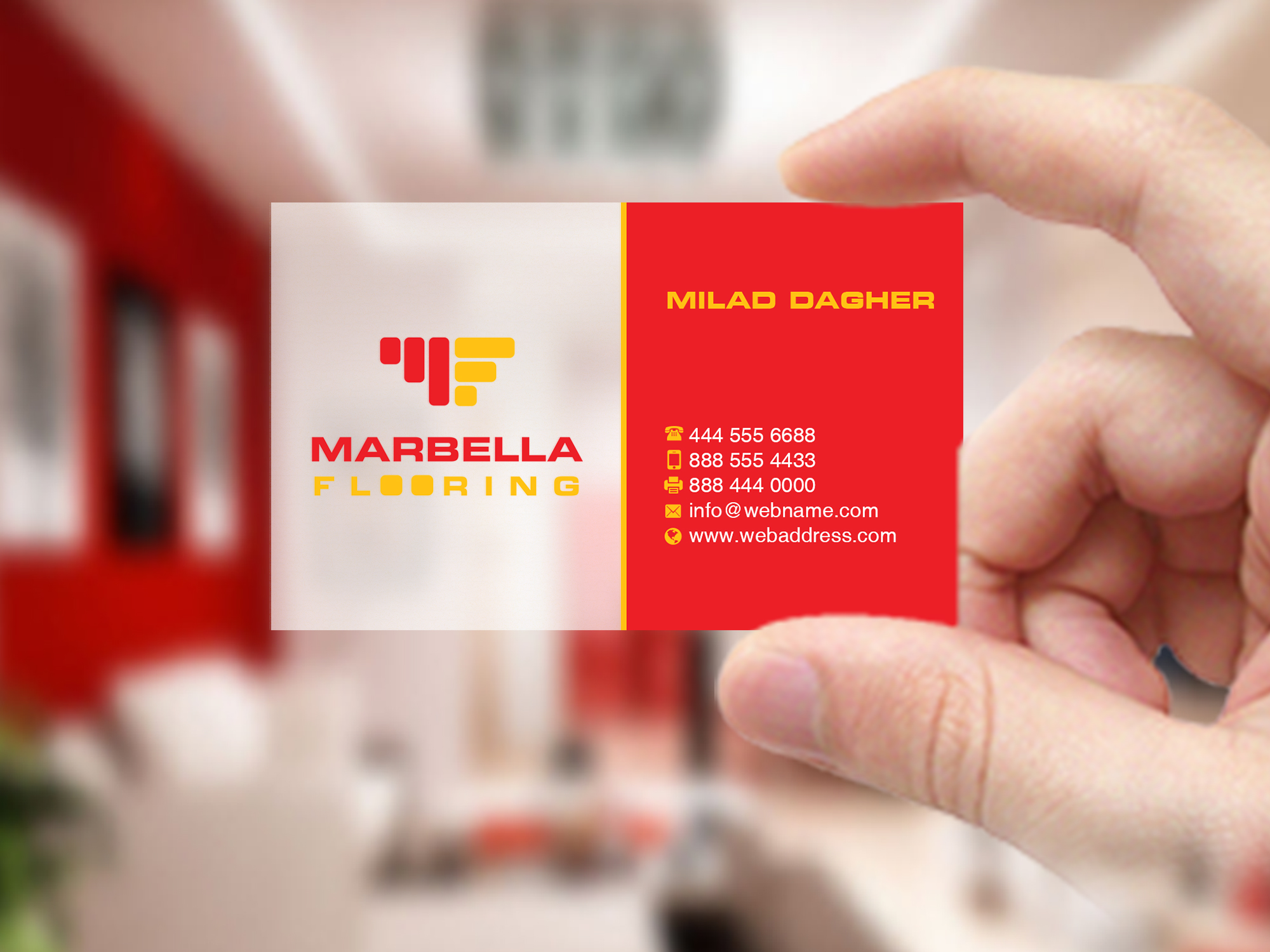 Business Card Design by Creations Box 2015 for Marbella Flooring  | Design #26894965
