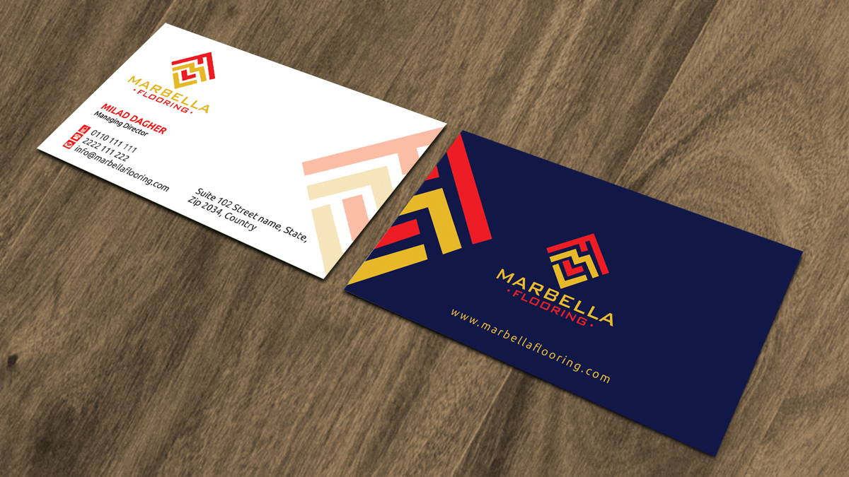 Business Card Design by alpesh9520 for Marbella Flooring  | Design #26889788