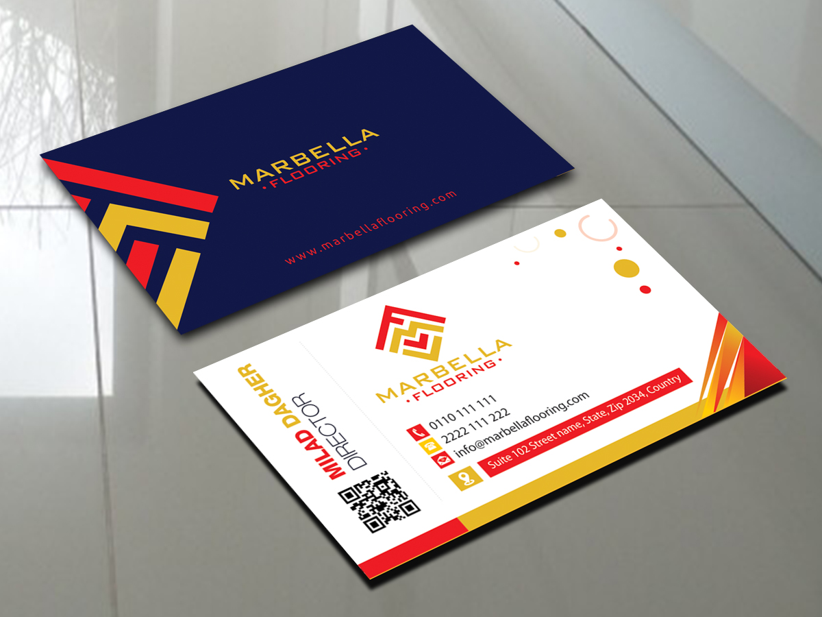 Business Card Design by alpesh9520 for Marbella Flooring  | Design #26889915