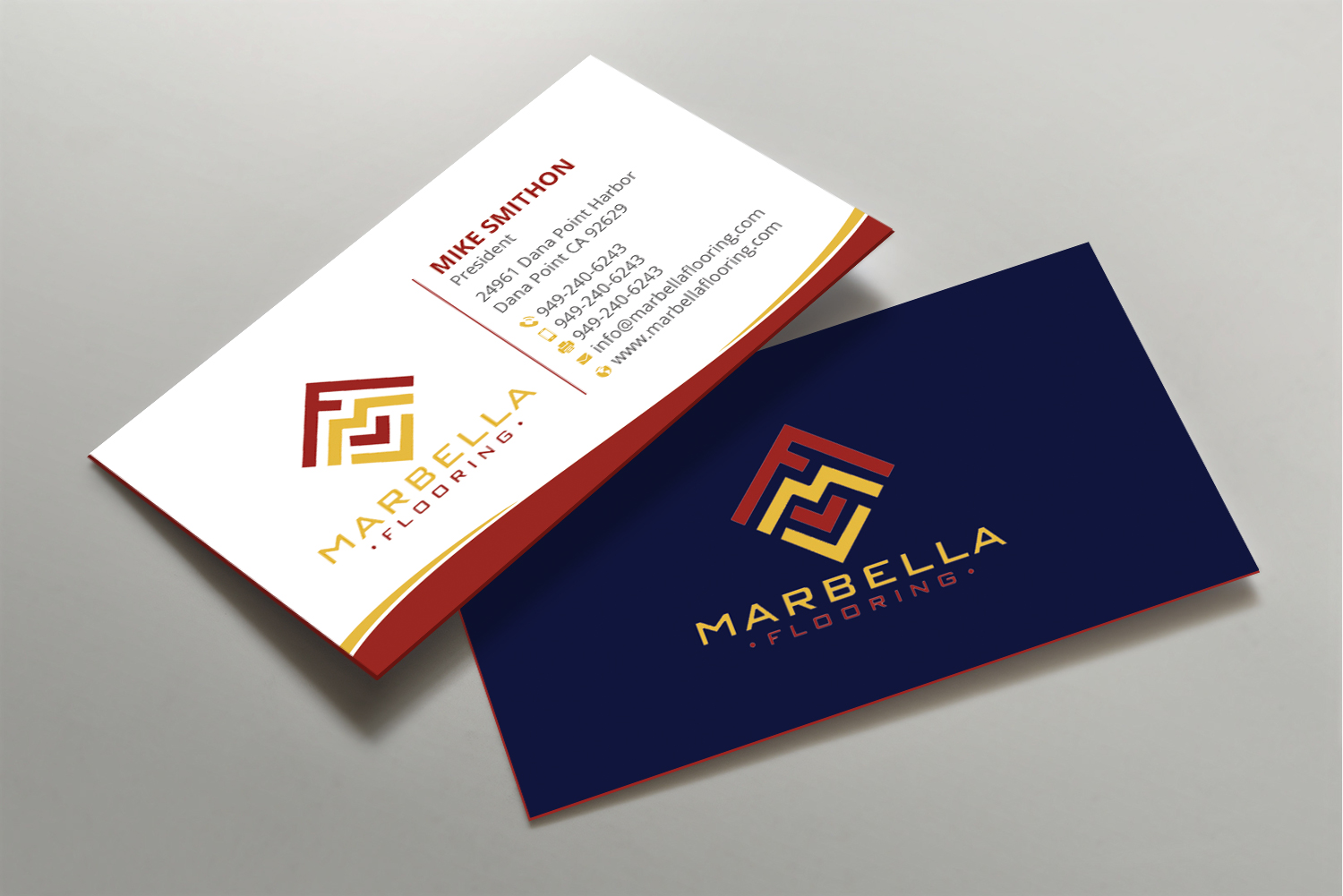 Business Card Design by DesignShout for Marbella Flooring  | Design #26891543