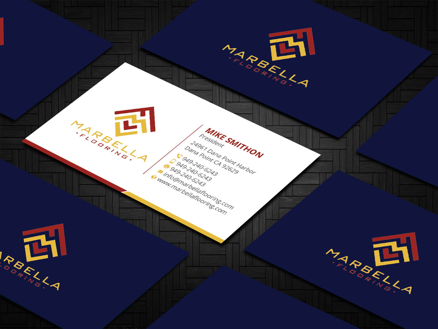 Business Card Design by DesignShout for Marbella Flooring  | Design #26891544