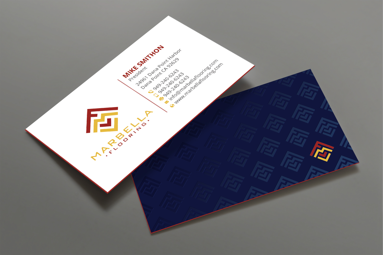 Business Card Design by DesignShout for Marbella Flooring  | Design #26891605