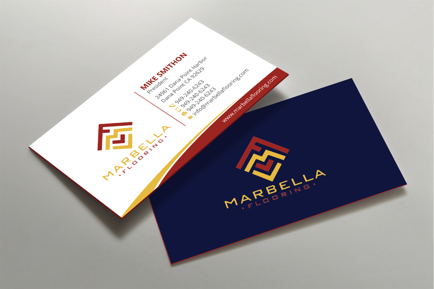 Business Card Design by DesignShout for Marbella Flooring  | Design #26891626